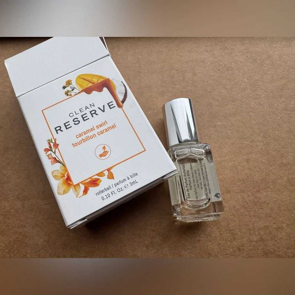 NWT CLEAN RESERVE  Caramel Swirl Eau de Parfum with Mango 3ml